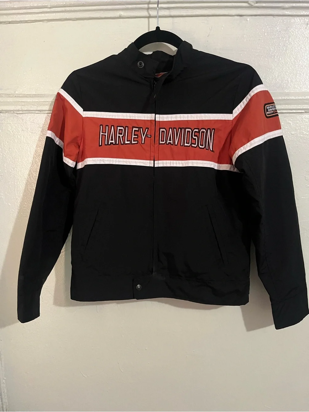 Vintage Harley-Davidson Big Boys Nylon Wind Breaker Jacket.